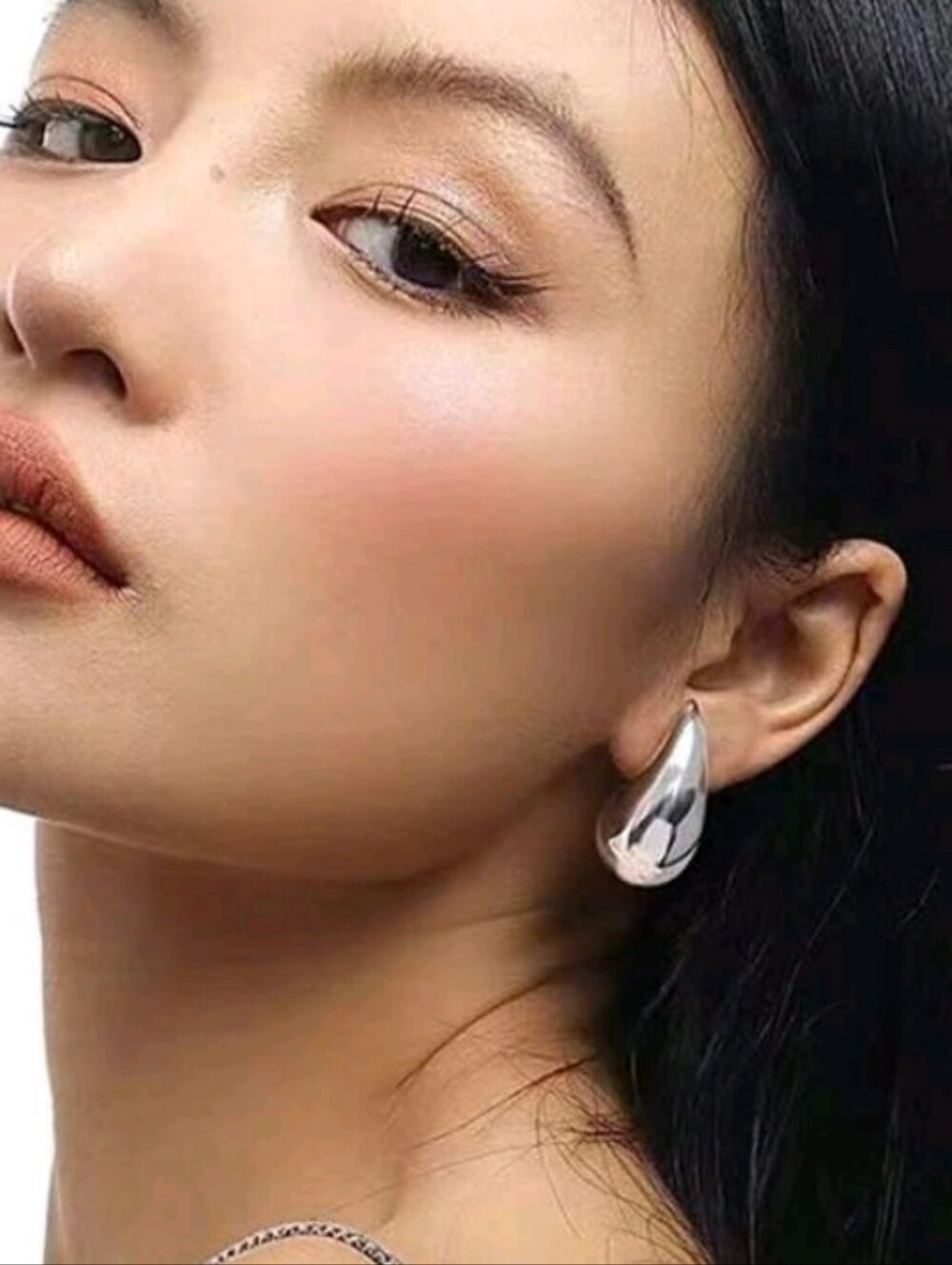 NEW! Trendy & Minimalist Silver Teardrop Post Earrings - Women's Jewelry